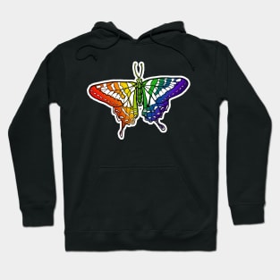 Rainbow Pride Butterfly Hoodie